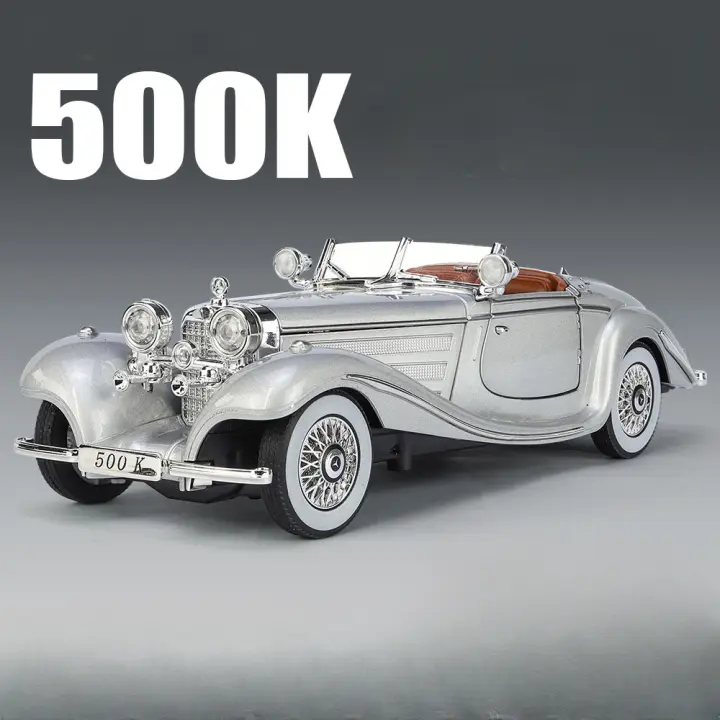 Modelo De Coche De Aleación De Zinc Vintage 1/24 Con Sonido Y Luz Juguete De Simulación Para Niños Colección De Regalo De Cumpleaños Tamaño Ajustable - 1
