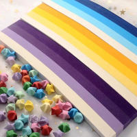 Papel Colorido Para Manualidades 540pcs DIY Origami Strip Plegable Para Decoración De Artes Y Crafts Suministros De Oficina - details 9