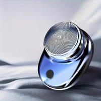 Afeitadora Eléctrica Portátil Para Hombres USB Recargable Afeitadora De Barba Y Rostro Cuchilla Lavable Material Plástico - details 1