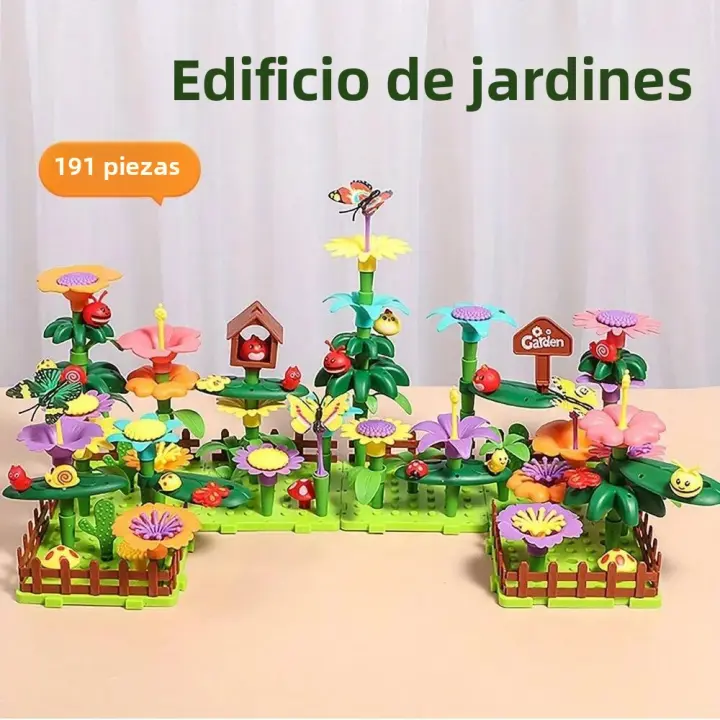Juguetes De Jardín Con Flores Set Educativo STEM De Construcción Interconectada Para Niños De 6 a 12 Años Juego De Pila De Flores - 1