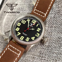 Reloj De Pulsera Automático Tandorio Vintage 20Bar 39mm NH35A Para Hombres Con Bisel Fluted Y Corona Ajustable Luminoso Vidrio De Zafiro Correa De Cuero Resistente Al Agua - details 7