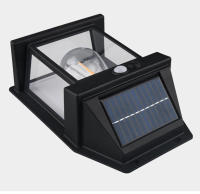 Lámpara De Pared Solar De Tungsteno Nuevo Con Tres Modos Para Exterior Villa Jardín Courtyard Impermeable Decoración Inducción Lámpara Nocturna Pequeña - details 9