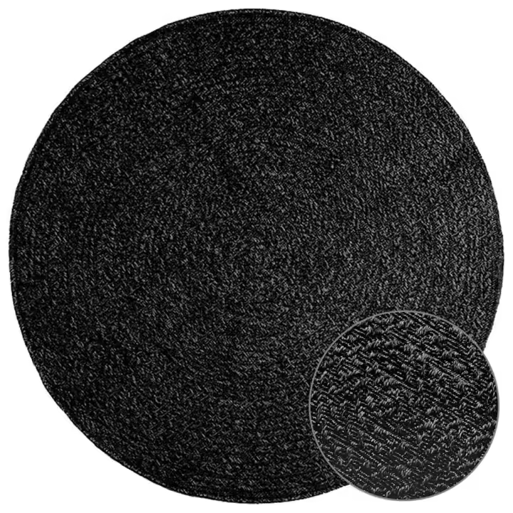 vidaXL Alfombra ZIZUR apariencia yute interior exterior en color Antracita/Crema - 1