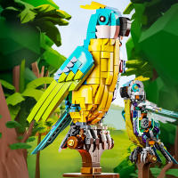 Bloques De Construcción MOC Semi Mecánicos Exóticos Papagayo Tropical Versátiles Para Creatividad Animal Ciudad Clásicos De Modelos De Bloques De Ladrillos Kits De Ideas Para Niños Y Adultos - details 5