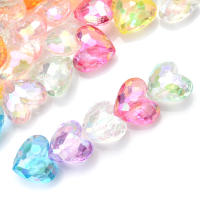 iYOE 20pcs Corazones Grandes Brillantes De Cristal Acrílico Cuentas Sueltas AB Para La Fabricación De Joyas Collar Pendiente Pulsera - details 2