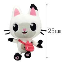 Muñeca De Peluche Gabby Dollhouse Juguete De Dibujos Animados Gato Sonriente Muñeca Para Niñas Regalo De Cumpleaños Para Niños Relleno De Algodón PP Tamaño 20 Cm Unisex - details 1