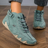 Botas De Cuero Para Hombre Botines De Otoño Invierno Moda Casual Zapatos De Alto Confort Transpirables Para Mujer - details 1