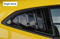 Adornos De Ventanas Traseras Para Chevrolet Camaro 2017-2023 Estilo Decorativo De Ventanas Traseras En Carbono Negro Accesorio Exterior ABS - details 1
