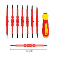 Kit De Herramientas Para Eléctricos 13pcs 1000V Con Destornilladores Aislados Magnéticos Y Bits De Phillips Pozidriv Torx - details 11