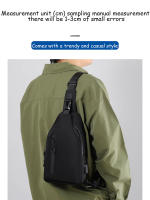 Bolso De Hombro Para Hombre Casual Impermeable Y Resistente Al Desgaste Con USB Recargable Y Compartment Interior Bolsa De Pecho - details 2