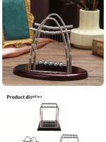 Newton's Cradle De Acero Juguete De Mesa Para Alivio Del Estrés Decoración De Hogar Científico Y Educativo Pendulo De Física - details 7