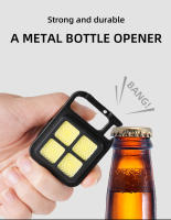 Linterna Multifuncional Miniatura Recargable Con Fuerte Atracción Magnética Y 4 Lámparas LED Para Exteriores Llave De Cadenas - details 3