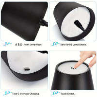 Lámpara De Mesa USB Para Botellas De Vino Con Control Táctil Y 3 Colores Iluminación Nocturna Ajustable Para Barra Escritorio - details 10