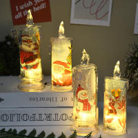 Vela LED De Navidad Proyección De Lámpara De Flamante Decorativa Para Fiesta De Año Nuevo Y Festival Decoración De Casa Y Dormitorio - details 2
