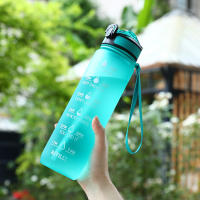Botella Deportiva De 1000ml Con Tapa Y Marca De Tiempo Para Exteriores Camping Copo De Bebida Portátil Antigrado Y Reutilizable Para Estudiantes - details 10