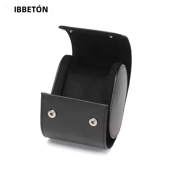 Caja De Relojes IBBETON De Cuero Vintage Portátil Para Viaje Con 3 Slots Organizador De Relojes Para Hombres Caja De Exhibición De Relojes - 1