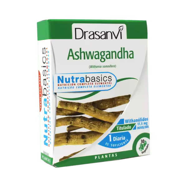 Drasanvi Ashwagandha 30 Cápsulas para Relajación y Bienestar - 1