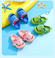 Zapatillas De Jardín Para Niños Protección De Dedos Antideslizantes Impermeables Megalodon Tiburón Casual Playa Verano Unisex - details 10