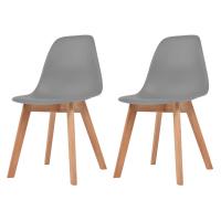 vidaXL Sillas de comedor 2 unidades plástico en color Gris/Amarillo/Rojo y más | cómodas modernas ergonómicas para comedor cocina salón hogar - details 0