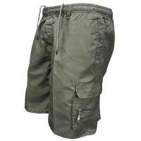 Shorts Militar Para Hombre Estilo Casual Verano Cargador Diseño Holgad Con Varios Bolsillos Cintura Elástica Talla Media - details 1