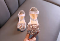Sandalias De Crystals Para Niñas Moda Boda Fiesta Danza Performance Zapatos De Princesa Antideslizantes Talla Verdadera Para Edad 4-6Años - details 9
