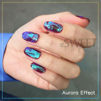 8pcs Película De Uñas Aurora Holográfica Con Diamantes Ice Cube Papel Transferencia Cellofán Decoración Para Manicura Cubierta Total - details 3