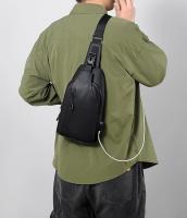 Bolso bandolera pequeño y ligero, impermeable, bandolera con puerto de carga USB, mochila bandolera unisex para deportes al aire libre. - details 0