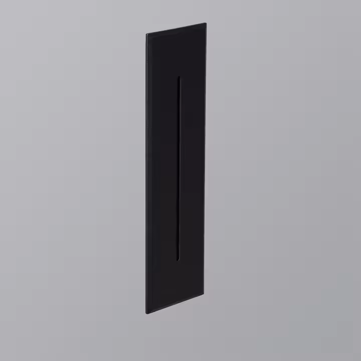 Ledkia Baliza Exterior LED 3W Empotrable Pared Rectangular Negro Lineal Wabi - 1