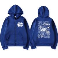 Sudadera De Capucha Con Estampado Arctic Monkeys Vintage Abrigada Para Otoño E Invierno Cierre De Cremallera Estilo Oversized Sudadera De Algodón Para Hombre - details 4