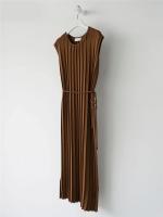 Vestido De Punto REALEFT 2025 Para Mujer Estilo Casual Cuello En V Midi De Pierna Larga Con Abertura Lateral Y Cintura Alta - details 8