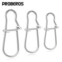 PROBEROS 30Pcs/lot Pinzas De Pesca De Acero Inoxidable Con Reforzamiento Herramientas De Pesca Conector Fuerte Accesorios De Ancilota - details 0