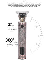 Afeitadora Eléctrica Para Hombres Con Pantalla Digital Cabeza Cortadora De Acero Inoxidable Ajuste De Longitud De Cabello Máquina De Peluquero Profesional Para Cabeza Cuerpo Barba Y Nariz - details 5