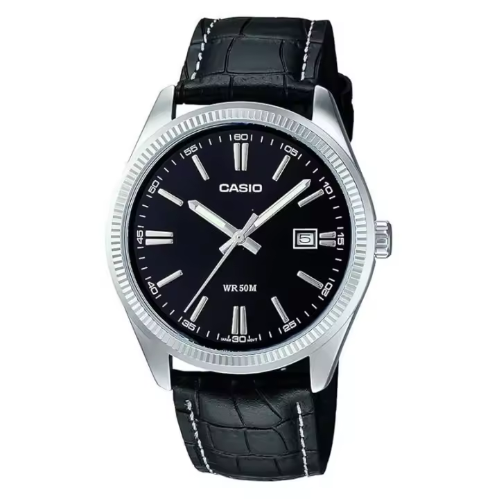 Reloj Casio Hombre Acero Esfera Negra Mtp-1302pl-1ave, 44,2 mm - 1