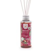 La Casa de los Aromas - Ambientador Mikado Aroma Cereza - Set Difusor Líquido para Reposición con Varillas - Fragancia Duradera - Ideal para el Hogar, Baño, Casa - 6 x 100 ml - details 0
