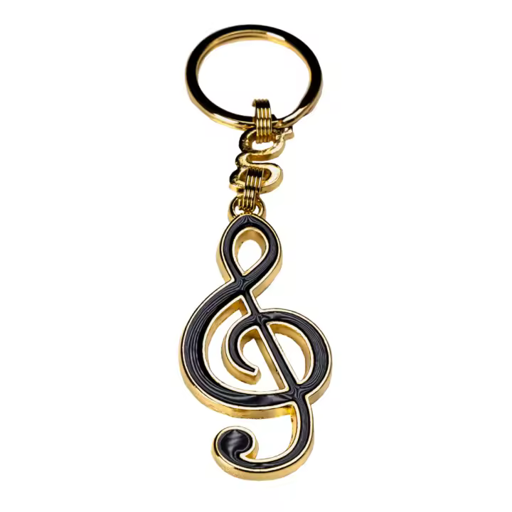 LLAVERO-Clave de Sol Color Negra (350474) - 1