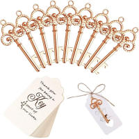 10pcs Abrebotellas Con Llavero Vintage De Esqueleto Y Etiqueta Gracias Para Favors De Boda Regalos Para Fiesta De Boda - details 11