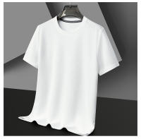 Camiseta Polo Corta Para Hombre Algodón Transpirable Estilo Casual Solido Con Splicing Redondo Cuello Tejido De Encaje - details 24