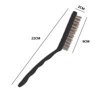 Paquete de 3 cepillos de alambre de acero, nailon y cobre para limpiar pintura y eliminar óxido de metal (paquete de 3 cepillos de alambre de acero) - details 2