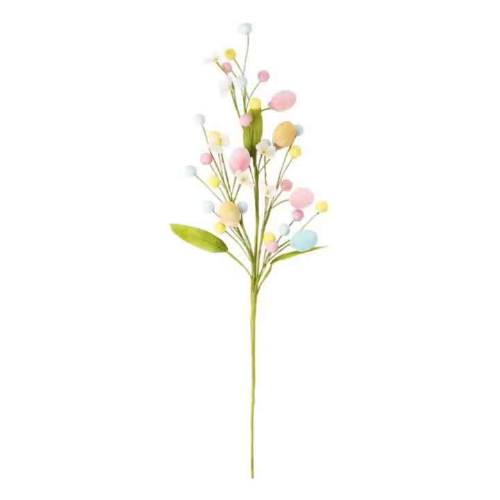 Ramos De Huevo De Pascua Artificiales Ramas De Bayas Para Decoración De Hogar Celebración De Pascua Plantas Artificiales Colores - 1
