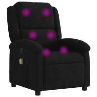 vidaXL Sillón de masaje reclinable de terciopelo Gris claro, Gris oscuro, Verde oscuro Sillon Dormitorio Sillon Comodos Silla Relax Sillón Sofá - details 1