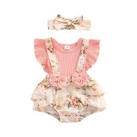 Vestido De Princesa Para Bebé Niña De Algodón Con Volantes Y Mariposa Floral Vestido Casual Veraniego Para Recién Nacidos 0-18 Meses - details 5