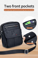 Bullcaptain-Bolso de hombro informal para hombre, bandolera de negocios de alta calidad, de cuero de vaca, Mini bolsillo de gran capacidad - details 3