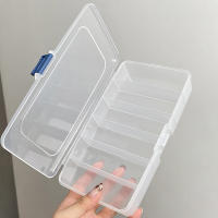 Caja De Almacenamiento Para Joyas Organizador De Perlas Y Contenedores De Bricolaje De Plástico Transparente Con 5/6 Compartimentos - details 5