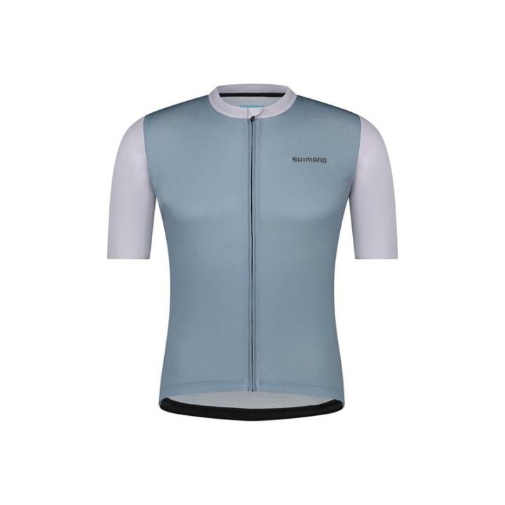 SHIMANO MAILLOT DE MANGA CORTA ARIA Categoría masculina Azul transparente Talla S  SHIMANO   de ciclismo para bicicleta