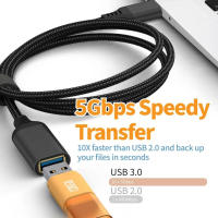 Cable De Extensión USB 3.0 Femenino a Masculino NNBILI 3m Alta Velocidad De Transmisión De Datos Para PC Laptop Juego De Computadora - details 13