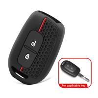 Funda De Llave De Coche De Silicona Para Dacia Duster Renault Scenic Master Dokker Sandero Logan Stepway Lodgy Chaqueta De Llave Con Llavero - details 1