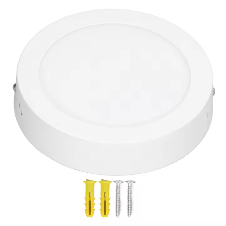 Lámpara de techo LED de 12 W, luz suave de alto brillo, luz blanca ultrafina de 6500 K, luminaria para montaje en superficie, 85-265 V - 1