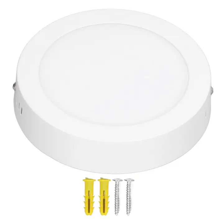 Lámpara de techo LED de 12 W, luz suave de alto brillo, luz blanca ultrafina de 6500 K, luminaria para montaje en superficie, 85-265 V - 1