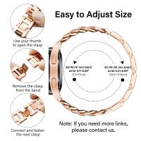 Correas De Reloj De Lujo Para Xiaomi Redmi Watch 5 Active/Lite/Xiaomi Watch S4 Compatible Con Samsung Galaxy Watch 7 6 5 4 Clásico 20mm 22mm Material De Acero Inoxidable Unisex - details 10