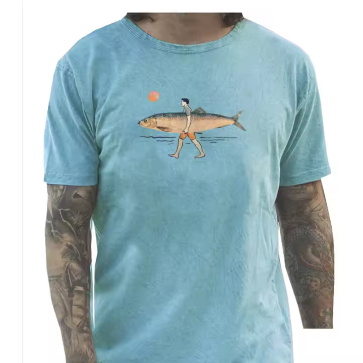 Camiseta hombre Sargantana 85013227 Man & Fish agua - 1